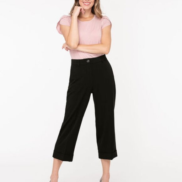 Ricki's Pants - Wide Leg Cropped Pant
